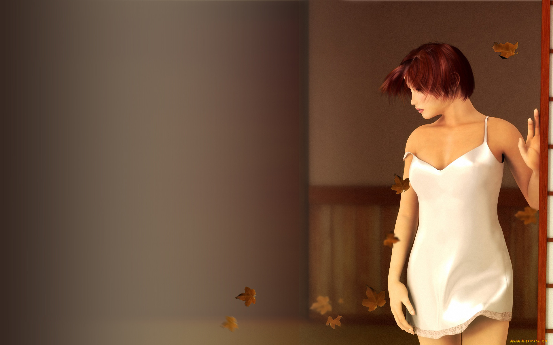 girl, in, room, 3, , people, 